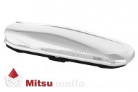 Бокс LUX IRBIS 206 белый глянец 470L на крышу Mitsubishi Pajero Sport 2